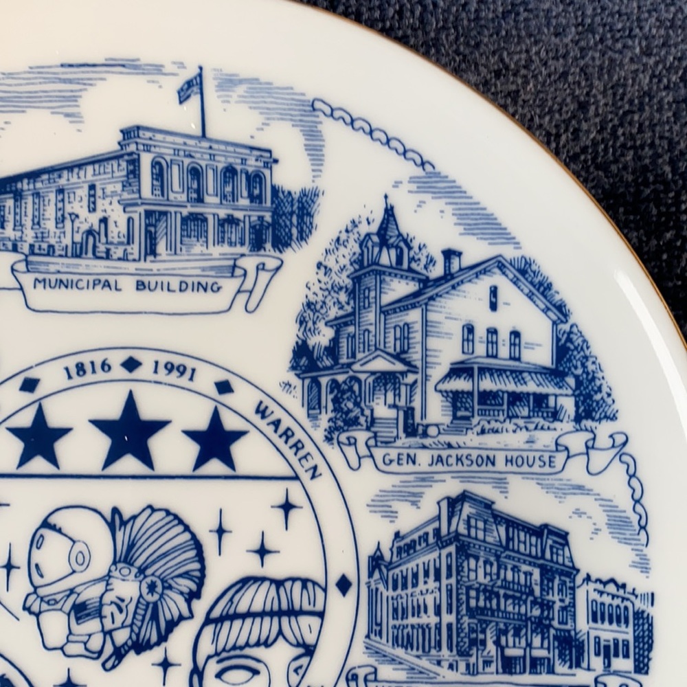 Apollo PA Septiquin Centennial Plate 1991 Vintage - Picture 5 of 8